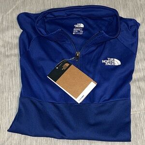Boys North Face 1/4 Zip - Blue - Size XL (18-20) - NWT